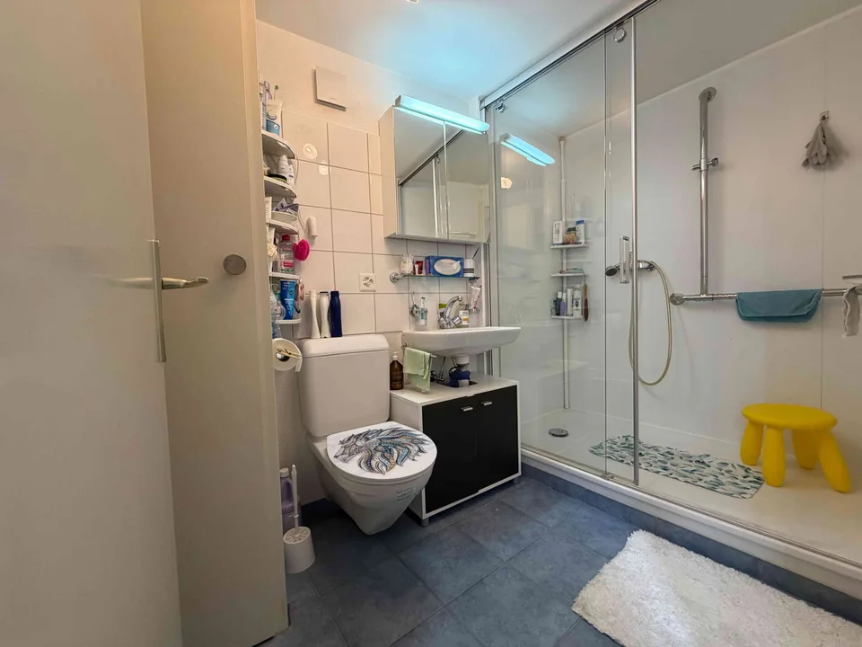Charmant appartement de 3.5 pièces avec terrasse et vue lac à Lugnorre