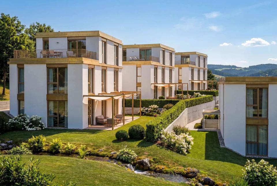 Wohnen im Park: 6 Neubau-Einfamilienhäuser mit Garten an sonniger Lage – photo 6 sur 9