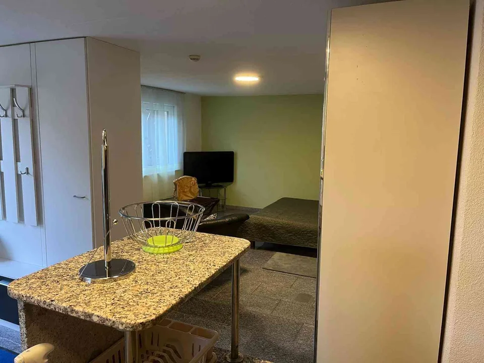 Modernes studio apartment, im sommer kühle Wohnung in Vorstadtviertel