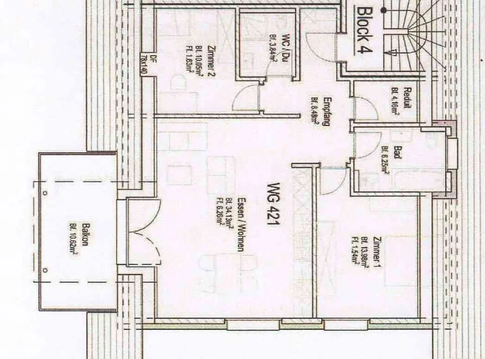 Sonnige 3.5 Zimmer- Dachwohnung in Stein per sofort zu vermieten