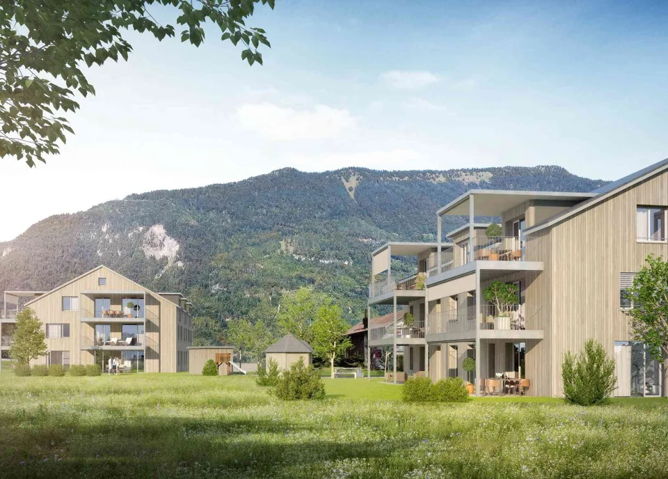 Erstbezug: Moderne 3.5-Zimmer-Dachwohnung im Minergie-P-Neubau