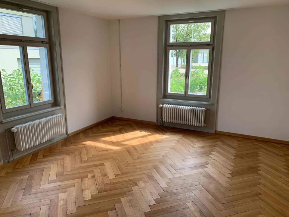 aussergewöhnliche Wohnung in denkmalgeschütztem Zweifamilienhaus