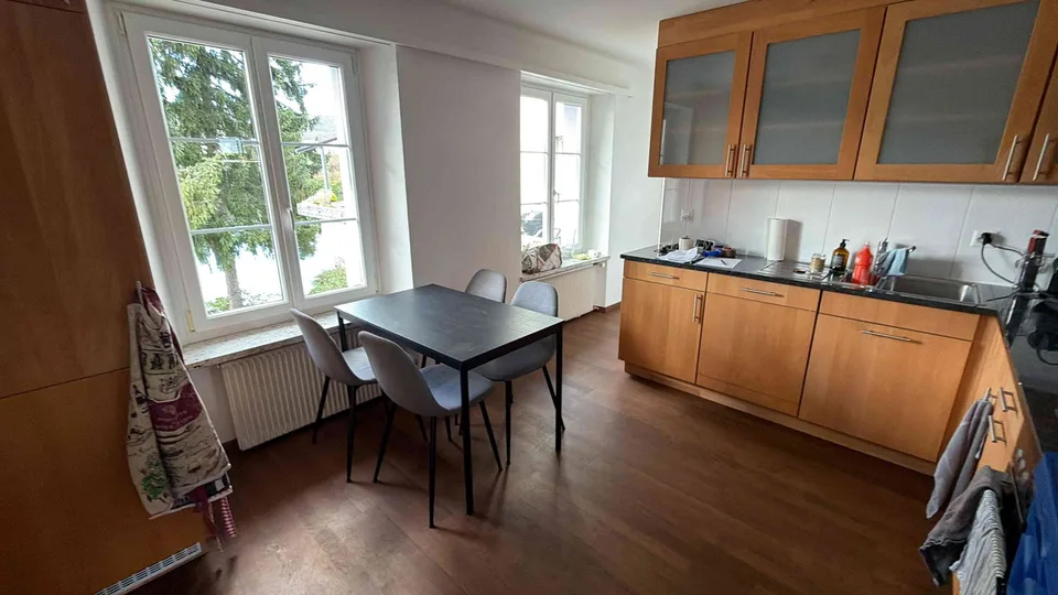 Charmante 3.5 Zimmer Wohnung mit Rheinblick