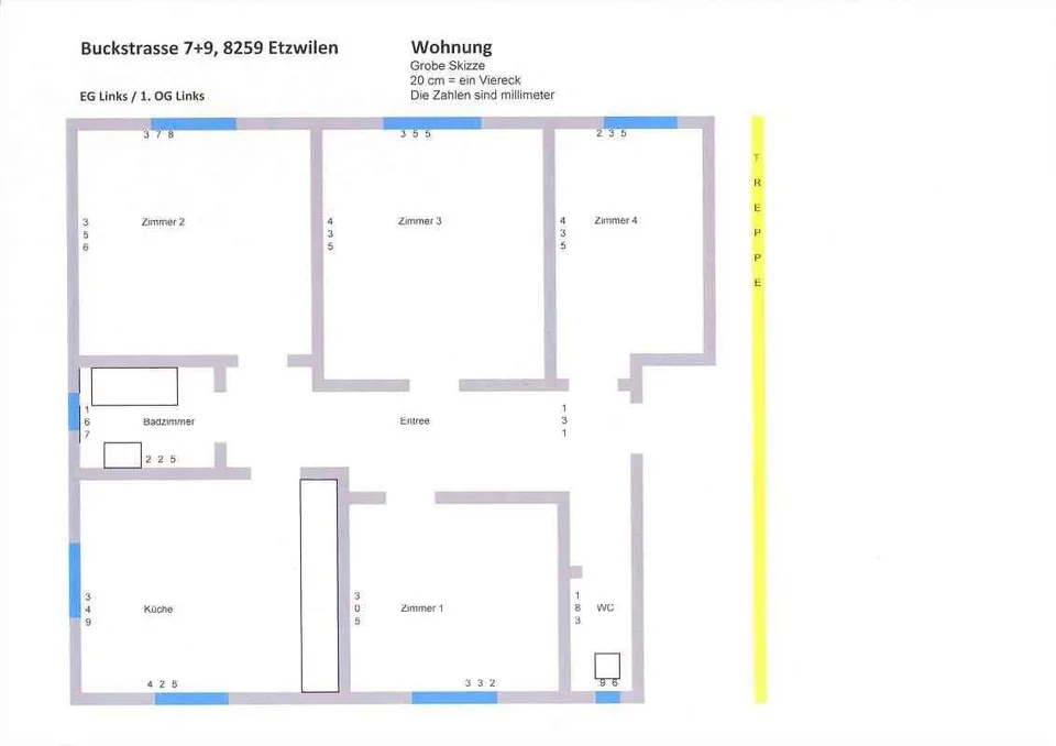 Helle 4-Zimmer-Wohnung in 8259 Wagenhausen