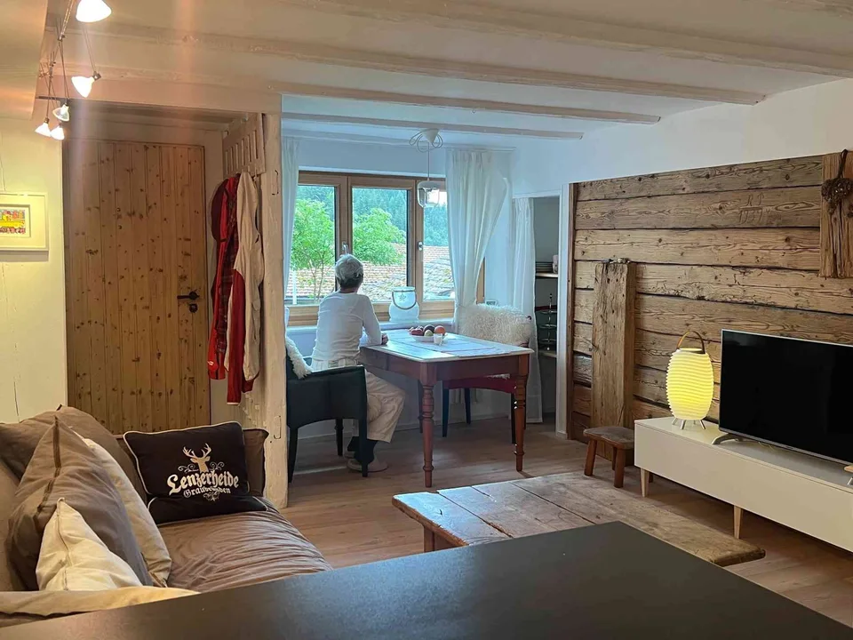 Wohnung mit Garten in Zorten/Lenzerheide