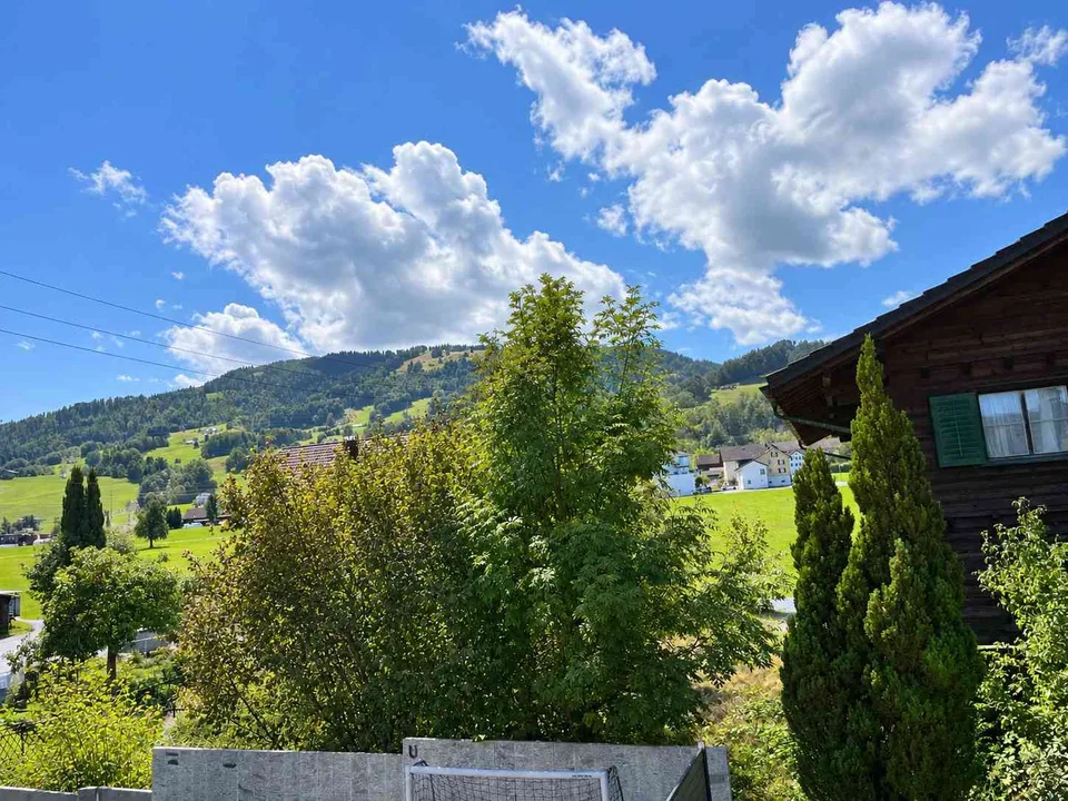 Helle 3½-Zimmer-Dachwohnung mit Balkon und Cheminée in Lachen SZ