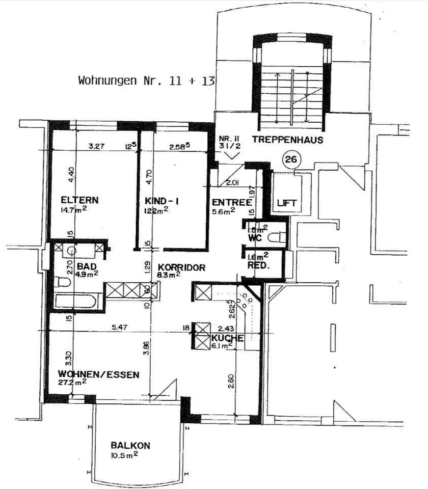 Sanierte 3.5-Zimmer-Wohnung mit 10qm Balkon - 4 Min. zum Bus 10
