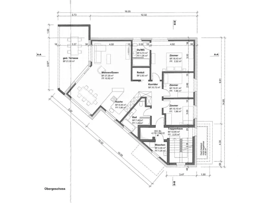 Neubau 4.5 Zimmerwohnung mit grosser Loggia (19 m2)