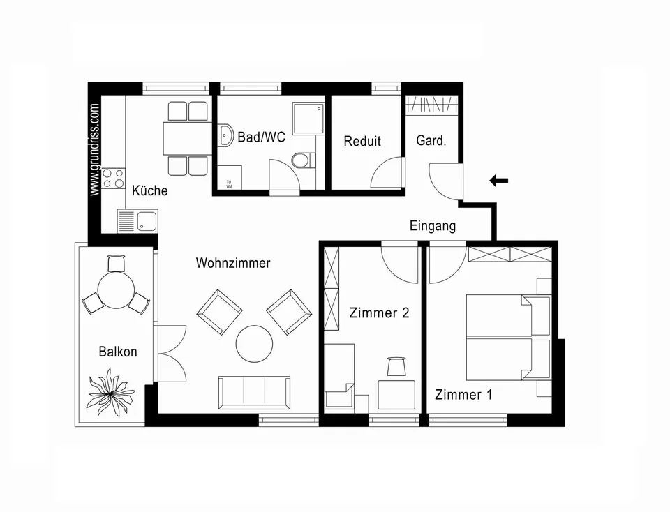 Helle 3.5-Zimmer-Wohnung in ruhiger Lage und Seenähe