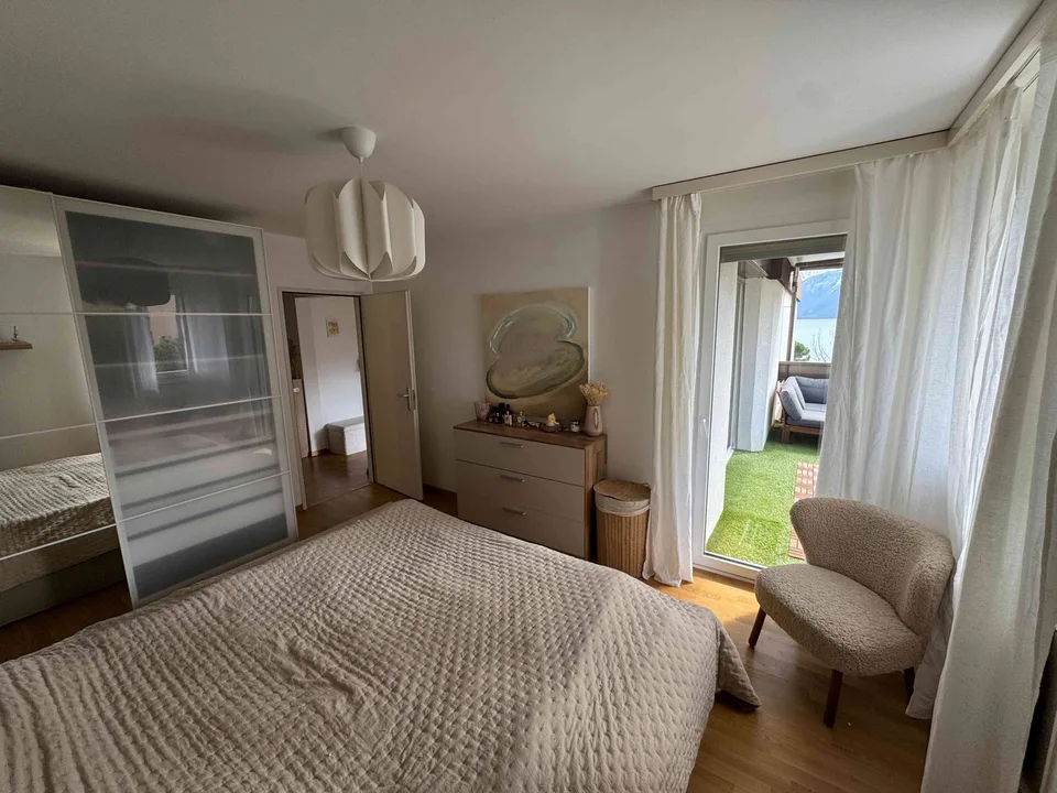 Bel appartement meublé de 2.5 pièces à 30 secondes du lac