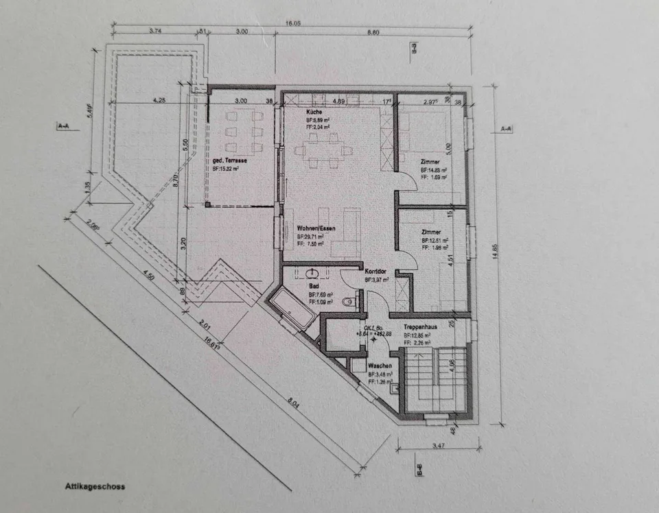 Neubau 3.5-Zimmer-Attikawohnung mit grosser Terrasse (ca. 50 m2)