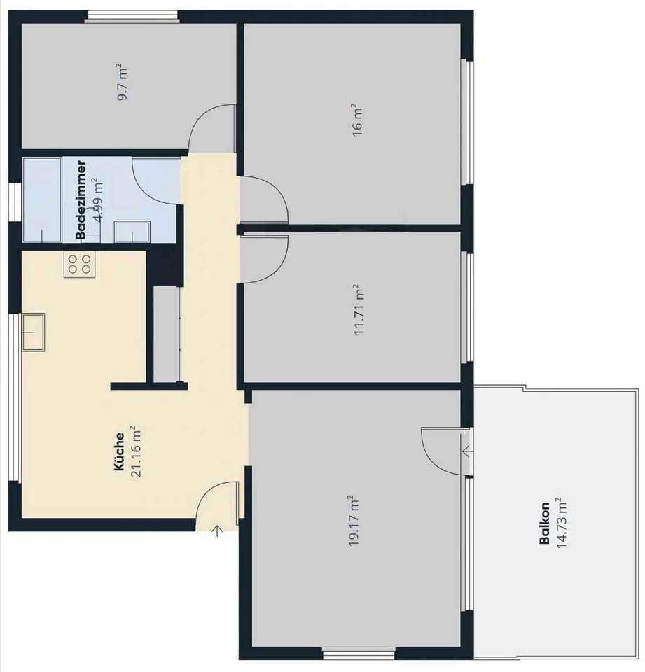 Beautiful 4.5-room apartment with garage and private attic