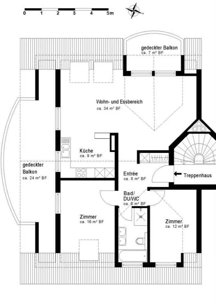 Schöne Dachwohnung zu vermieten
