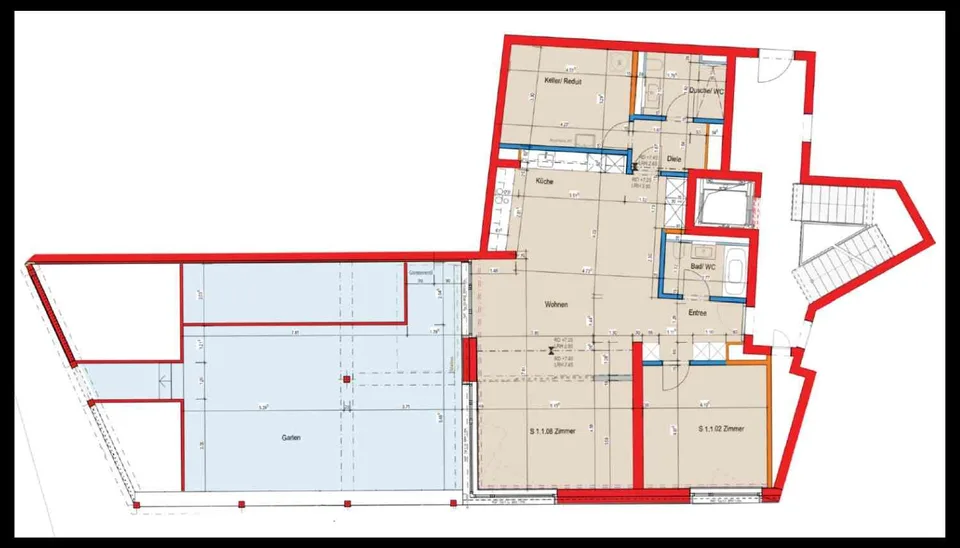 Moderne 3.5-Zimmer-Wohnung mit grosszügiger Terrasse & Garten zentral