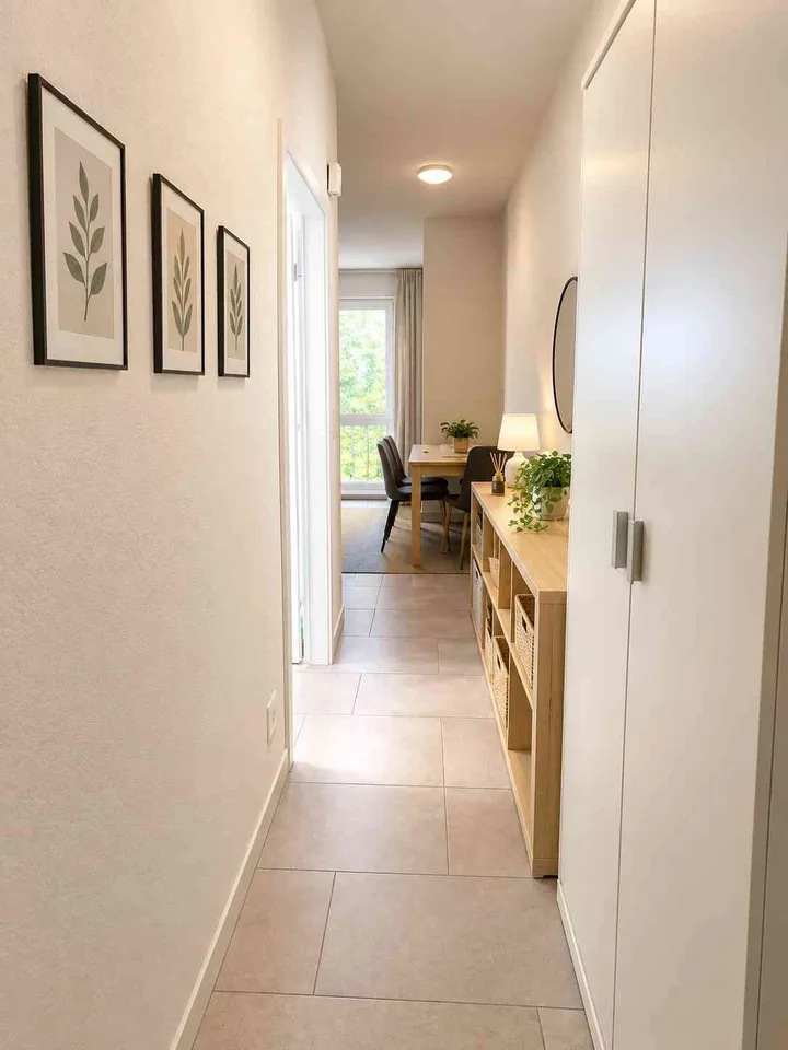 Charmantes möbliertes 2-Zimmer-Studio mit Balkon & Bergsicht