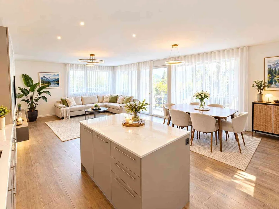 REMAUFENS – ÉLÉGANT 4,5 PIÈCES DE 113 M² AVEC TERRASSE DE 27 M² & PARK – photo 1 sur 15