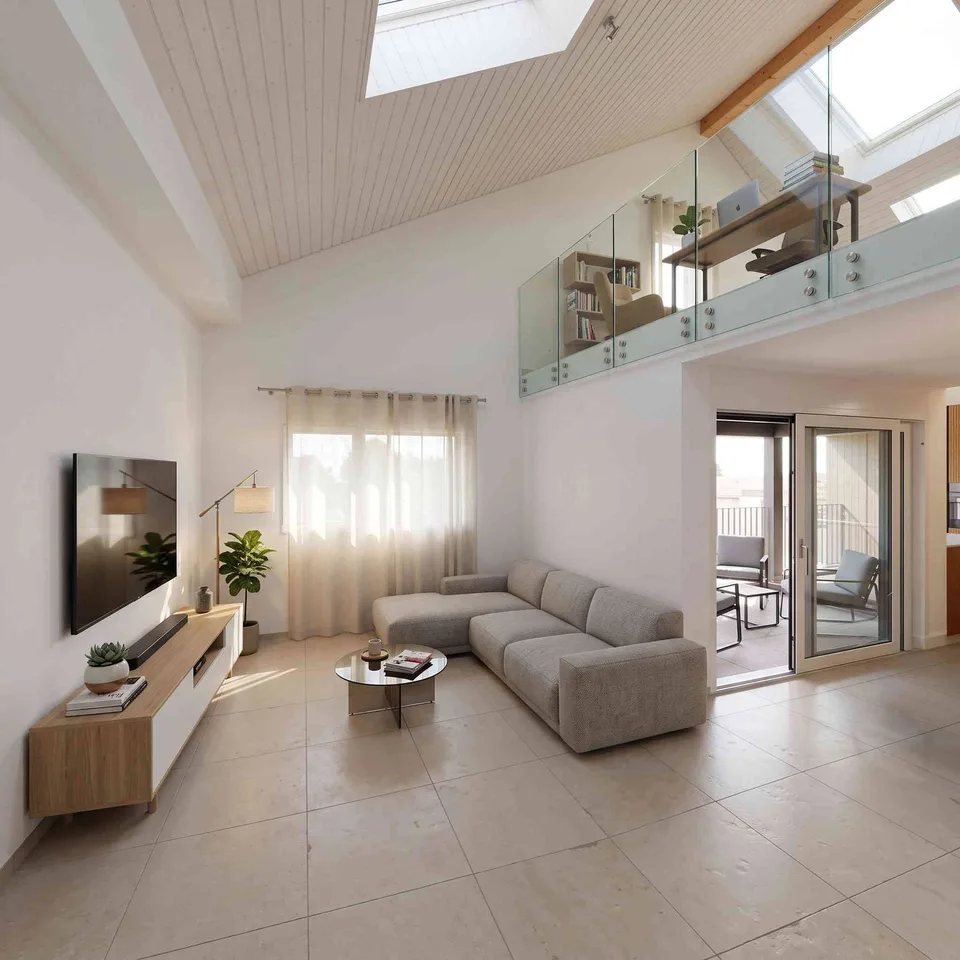 Duplex sous les combles avec terrasse – Foto 6 von 11