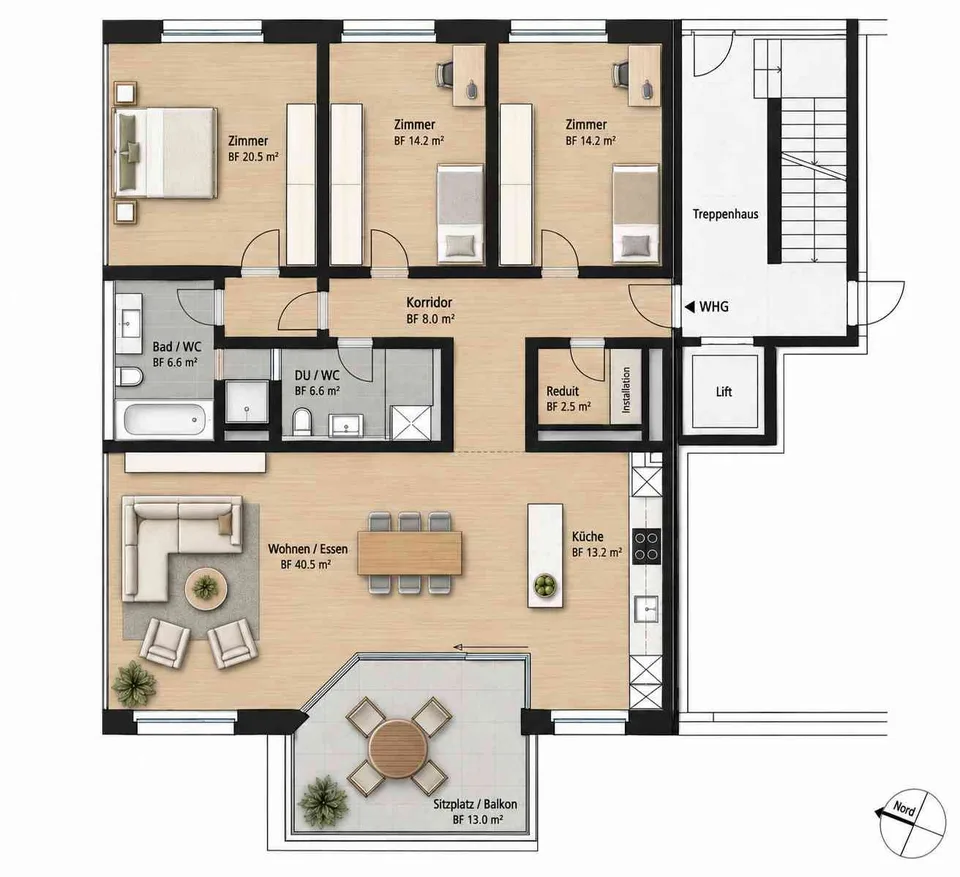 Grosszügige 4.5-Zimmer-Wohnung – foto 12 di 12