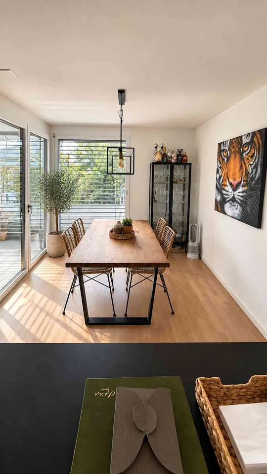 Attique 3,5 pièces à Paudex - grande terrasse, jardin, vue lac, – Foto 4 von 13