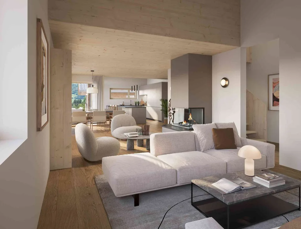 Unverbaubare Panoramasicht – grosszügige 4½-Zimmer-Maisonettewohnung – Foto 5 von 7