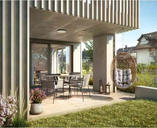 2 ½ Zimmer Neubauwohnung mit Kellerabteil und Tiefgaragenplatz – Foto 3 von 10