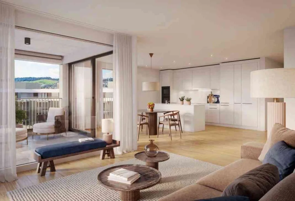 3½-Zimmer-Wohnung im 6. OG mit Balkon (Erstbezug) – Foto 7 von 9