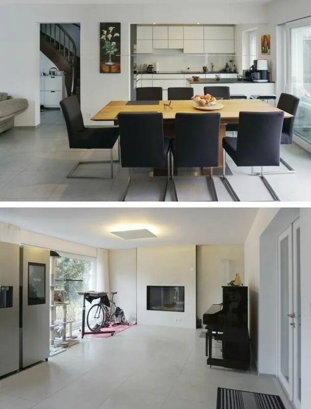 Casa a schiera modernizzata con doppio garage, sistema PV e giardino spazioso