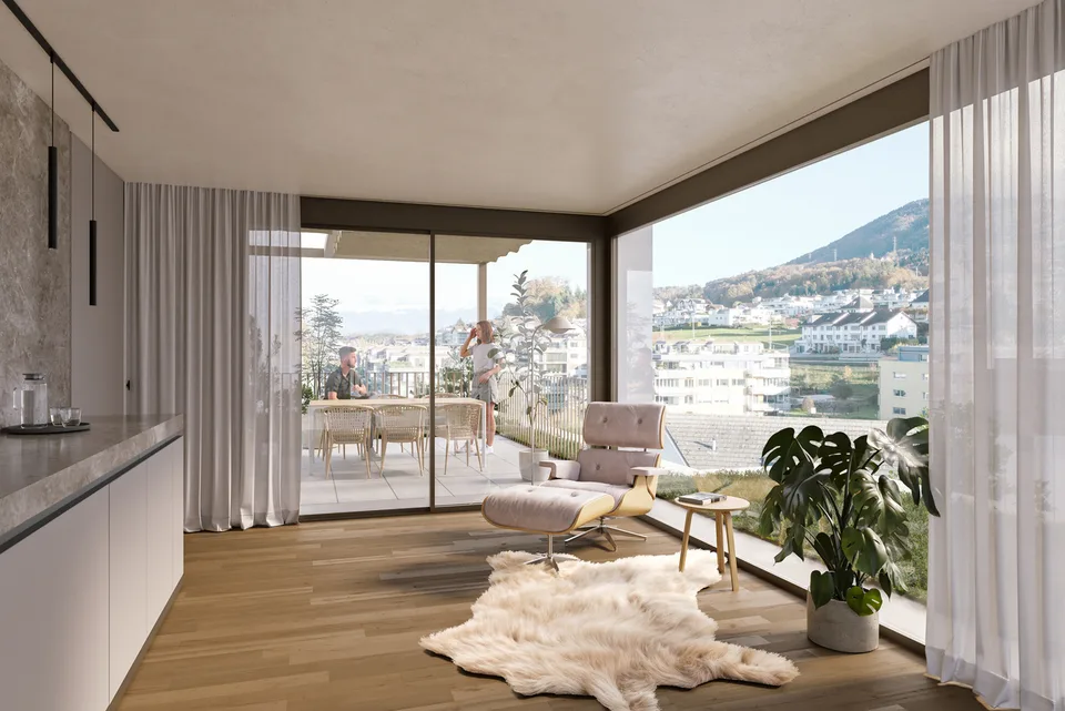 Neubau Résidence Épuré | Attika-Maisonette auf zwei Wohnebenen