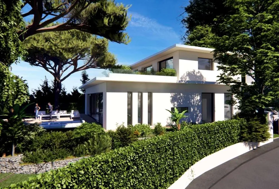 Roquebrune Cap Martin, villa contemporanea con vista mare e piscina