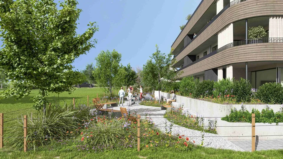 Appartement moderne 4½ pièces avec terrasse ensoleillée (NEUF)