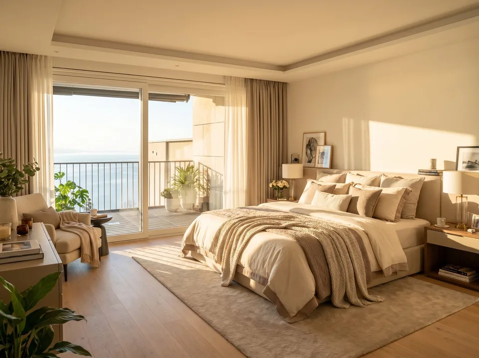 Magnifique attique de 5.5 pièces à vendre avec vue exceptionnelle sur le lac Léman