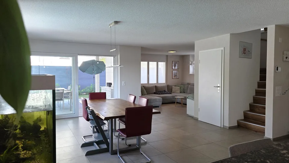 Modern single-family house with pool
