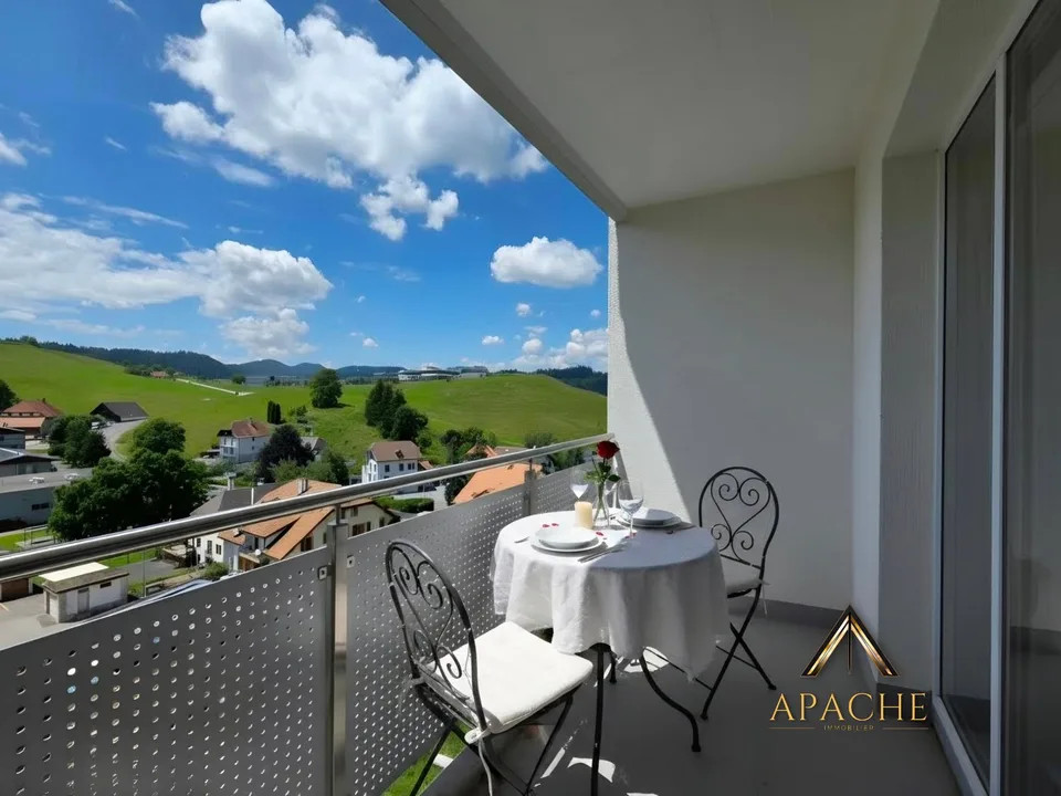 Appartamento di 3.5 locali con balcone e vista impareggiabile in posizione dominante