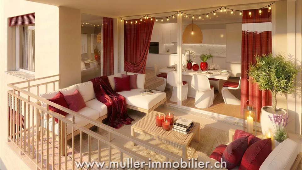 Superbe appartement 3,5 pièces avec balcon, vue nature à 4 min d'Ursy