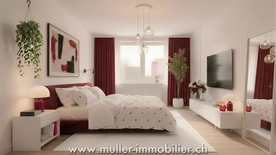 Superbe appartement 3,5 pièces avec balcon, vue nature à 4 min d'Ursy
