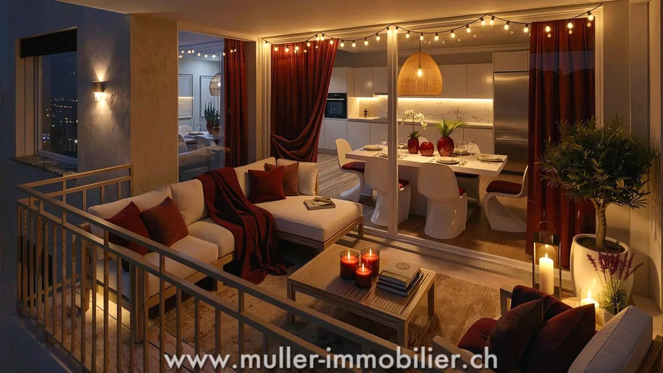 Superbe appartement 3,5 pièces avec balcon, vue nature à 4 min d'Ursy