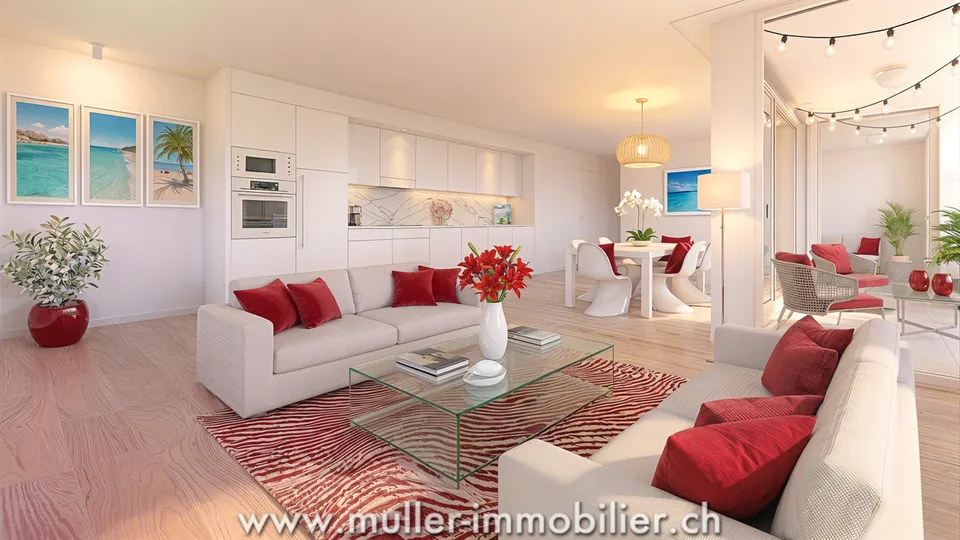 Superbe appartement 3,5 pièces avec balcon, vue nature à 4 min d'Ursy