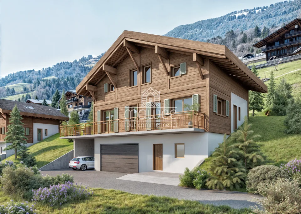 Chalet individuale nuovo con ampio balcone e vista libera!