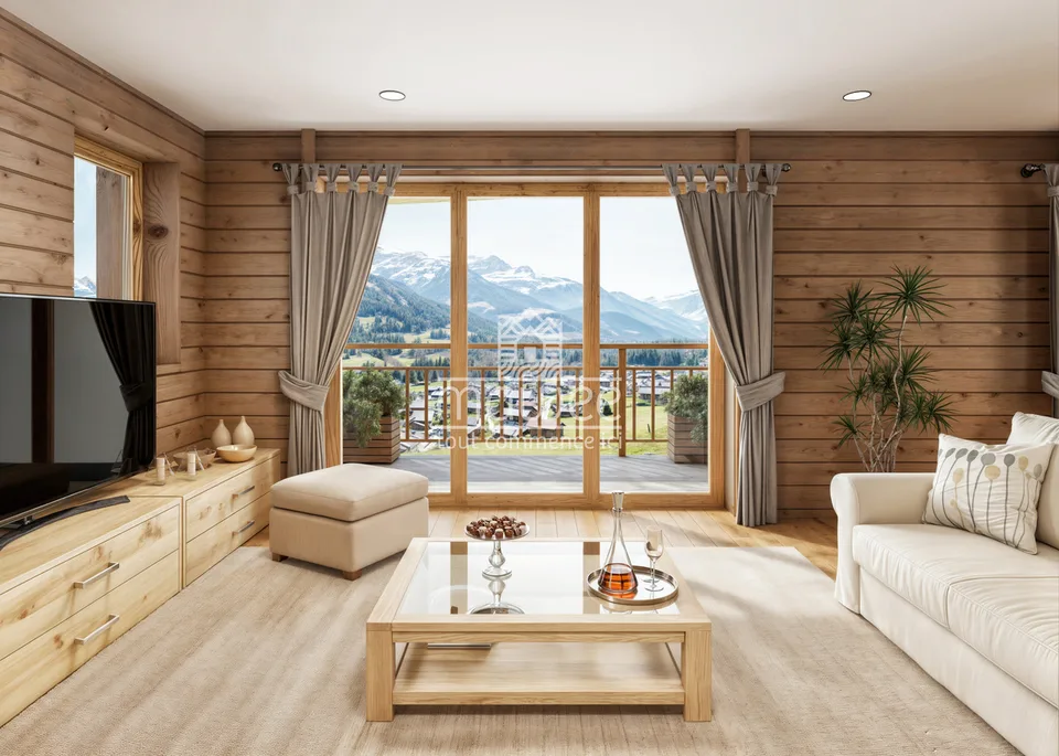 Chalet individuale nuovo con ampio balcone e vista libera!