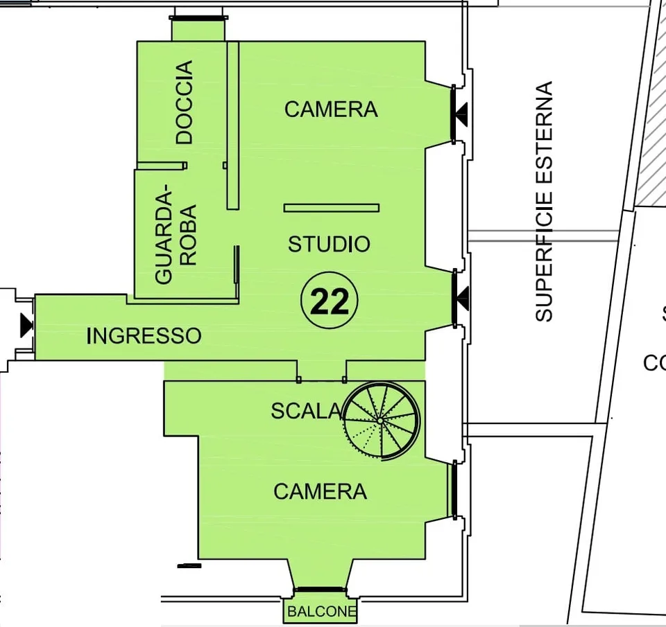Appartamento duplex in villa di charme a Castagnola – foto 21 di 22