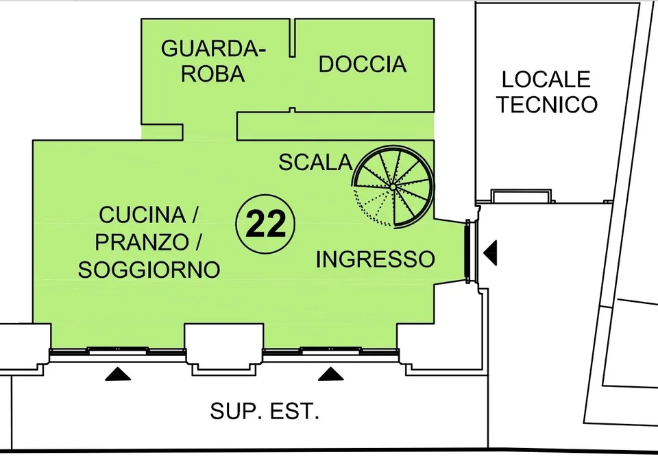 Appartamento duplex in villa di charme a Castagnola – foto 22 di 22