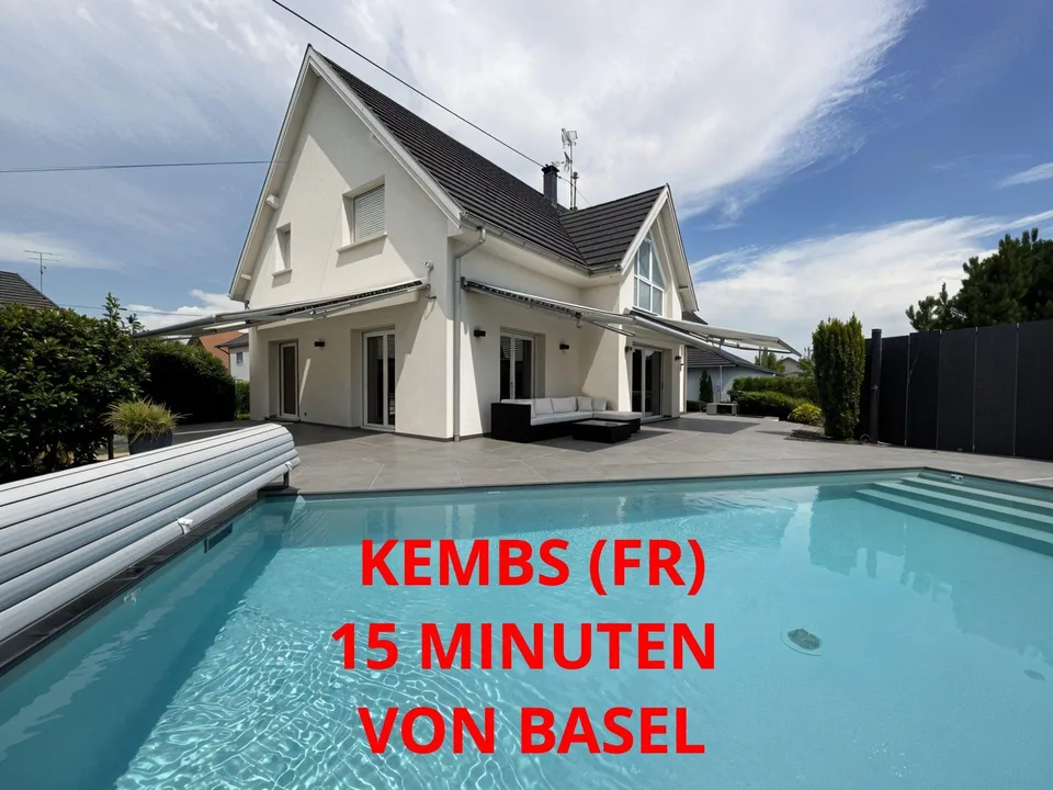 Wunderschönes modernes Haus mit Pool in Kembs