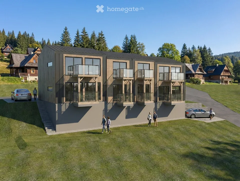 Sustainable Single-Family Home above Lake Walensee: Compact Design Houses planned to Minergie-P Standard – photo 7 of 9