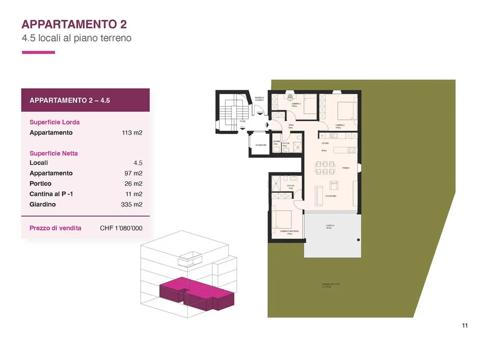 Residenza Kira - raffinato appartamento di 4.5 locali