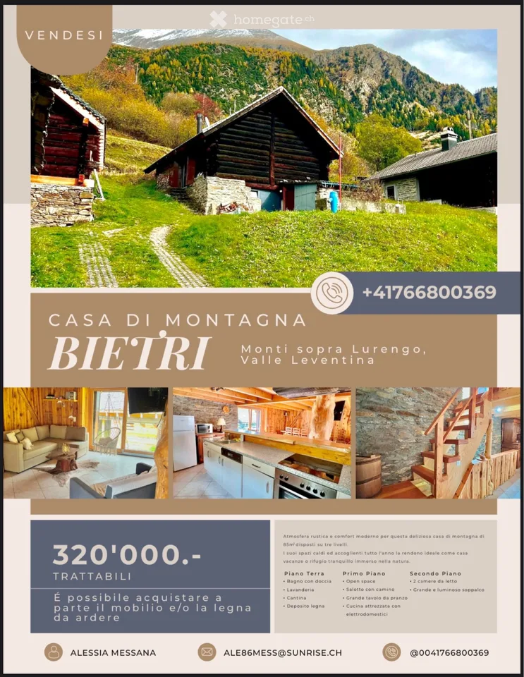 Casa di montagna Bietri