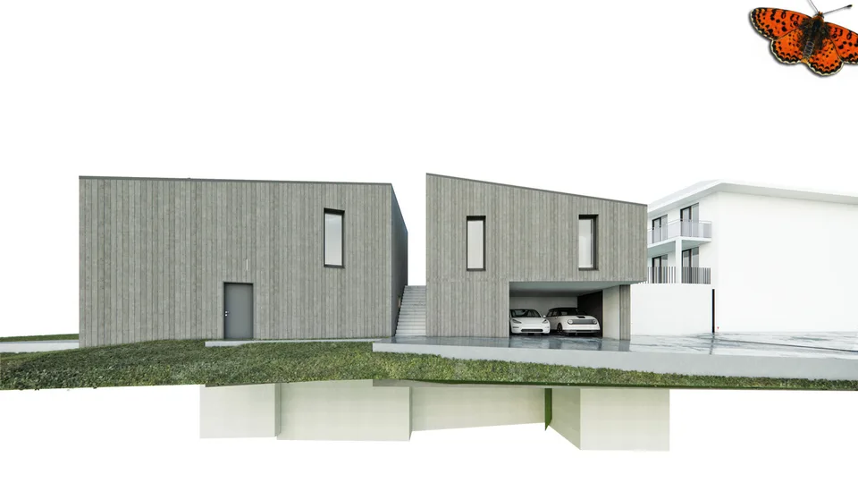 Neues Haus mit 3,5 Zimmern im Zentrum von Épendes