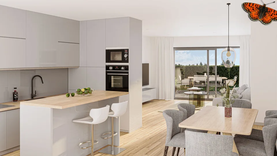 Maison neuve de 3,5 pièces au centre d'Épendes
