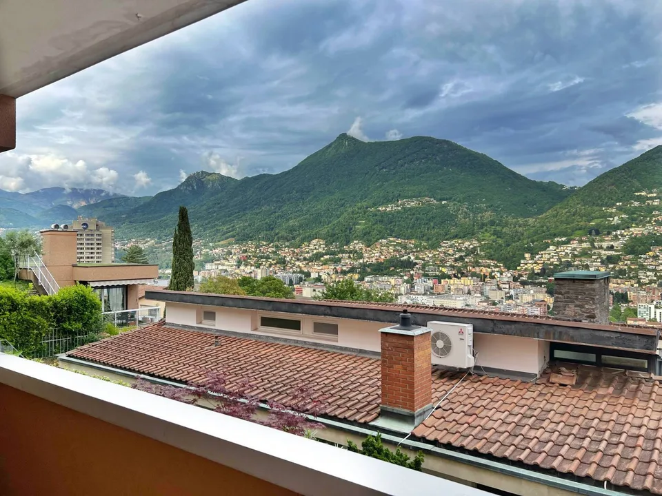 Affascinante appartamento di 3,5 locali con vista panoramica a Massagno