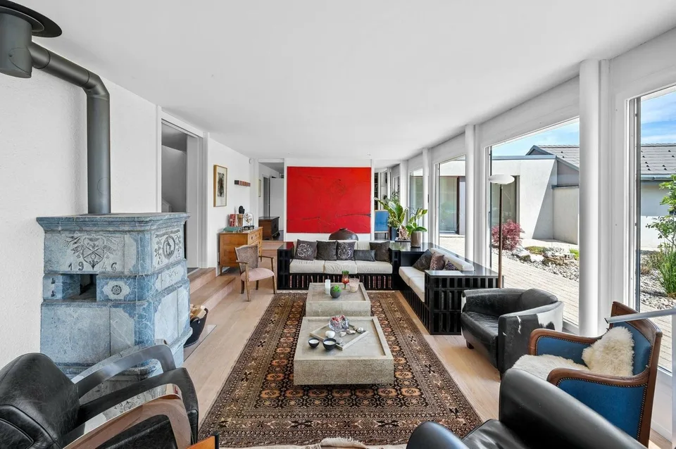 Villa con vista sul lago e le Alpi