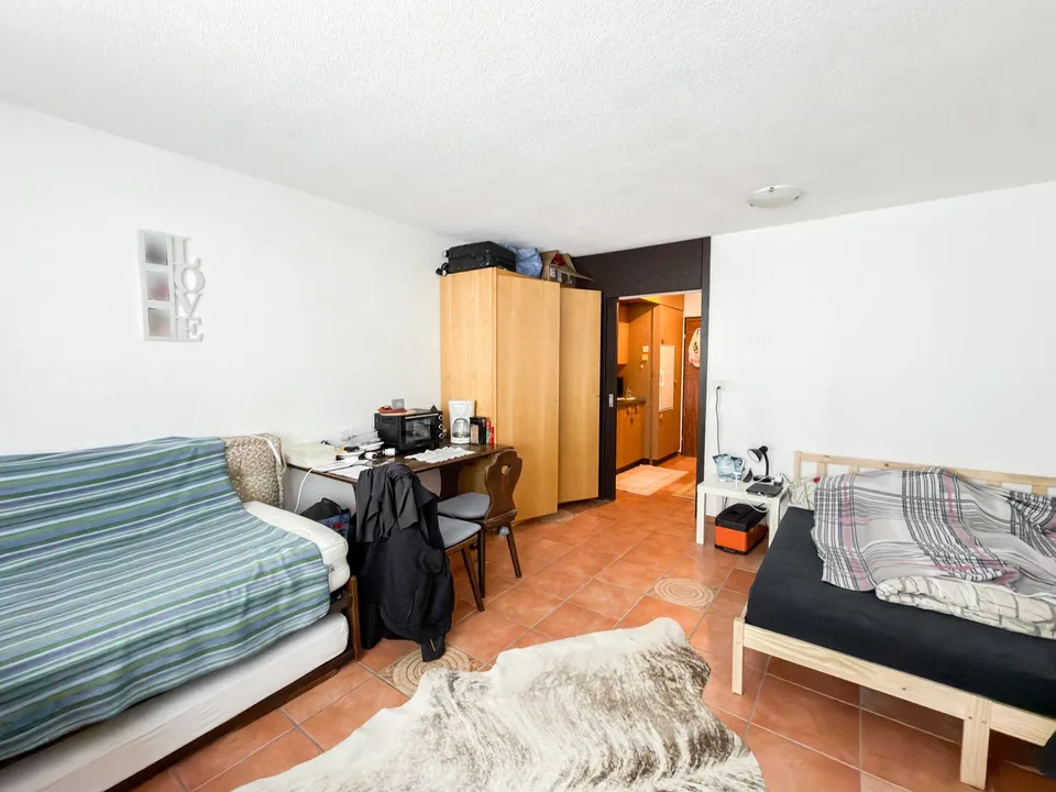 1-room apartment in Vulpera with mountain view, RESERVED